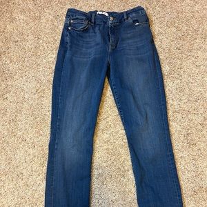 7 For All Mankind Boot Cut Jeans Cotton Denim Blue Size 32x32